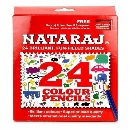 Nataraj Color Pencils - 24 Ass...