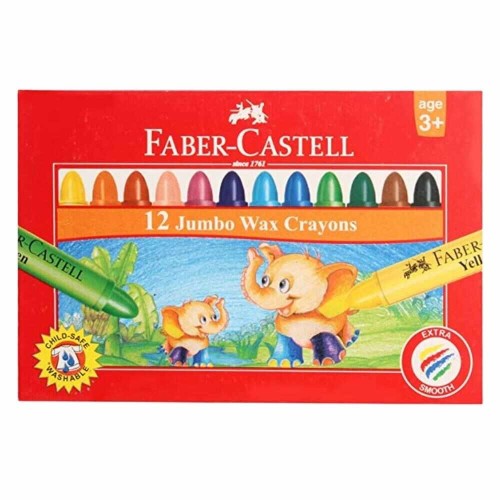 Faber Castell Wax Crayon(Size: 12S/90mm)