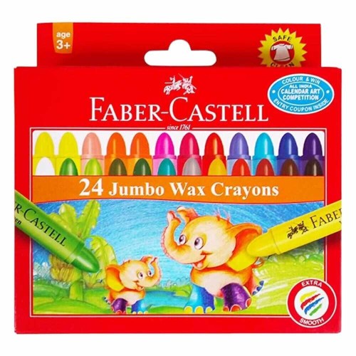Faber Castell Wax Crayon(Size: 24S/90mm)