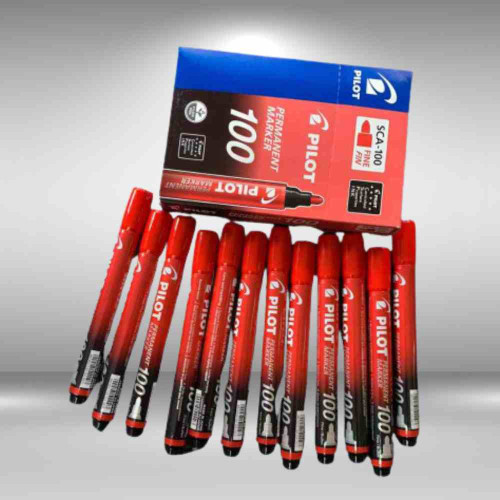 Pilot Permanent Red Marker (72pkt)