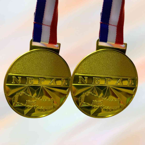 Nepal Map Big Medal (12pcs)