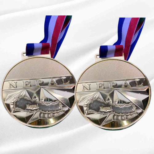 Nepal Map Big Medal (12pcs)