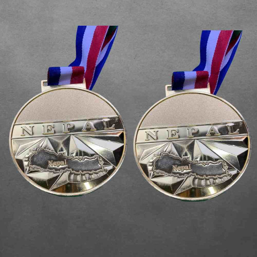 Nepal map medal (12pcs)