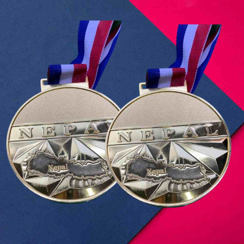 Nepal map medal (12pcs)