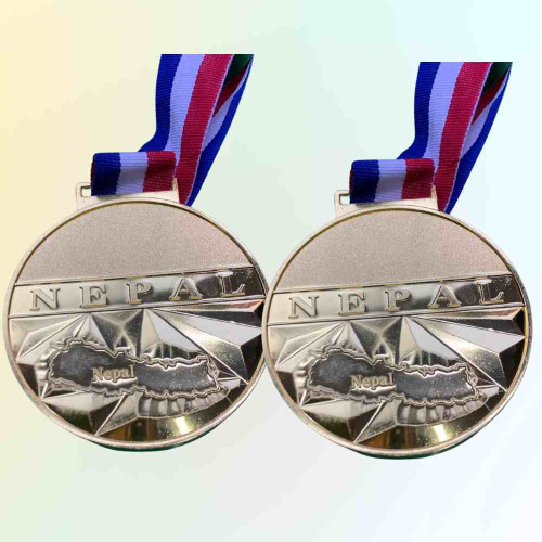 Nepal map medal (12pcs)