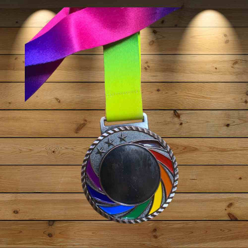 Color Silver Medal (1pcs)