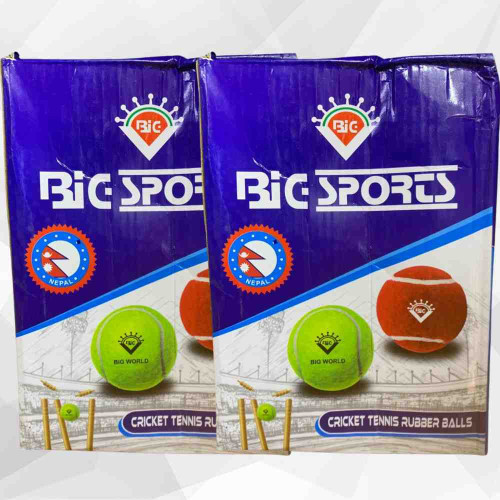 Cricket Tennis Rubber Balls (12pkt)