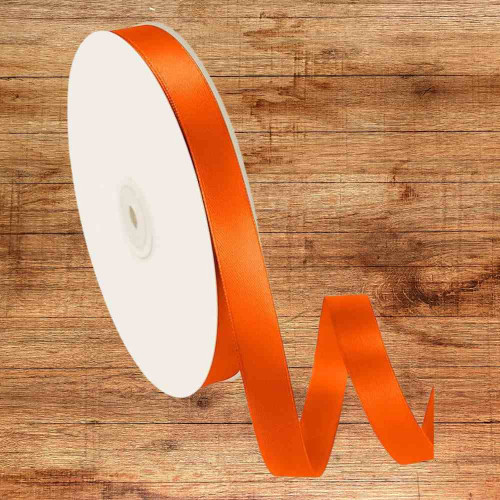 Orange Satin Ribbon 1/4 Inch (1roll)