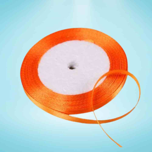 Orange Satin Ribbon 1/4 Inch (1roll)