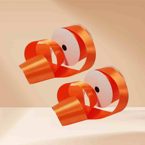 Orange Satin Ribbon 1/4 Inch (12roll)