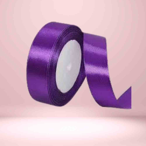 Purple Satin Ribbon 1/4 Inch (1roll)