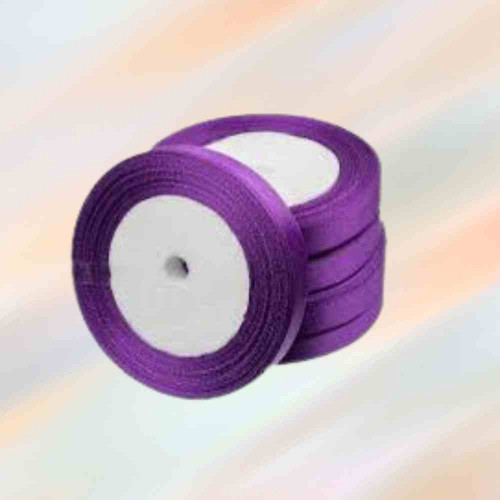 Purple Satin Ribbon 1/4 Inch (1roll)