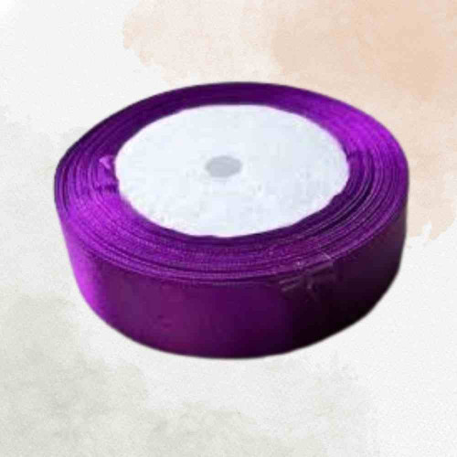 Purple Satin Ribbon 1/4 Inch (1roll)