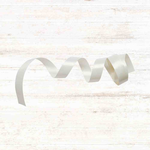 White Satin Ribbon 1/4 Inch (1roll)