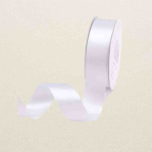 White Satin Ribbon 1/4 Inch (1roll)