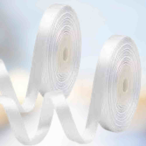 White Satin Ribbon 1/4 Inch (12roll)