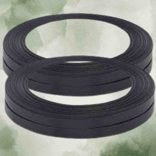 Black Satin Ribbon 1/4 Inch (12roll)