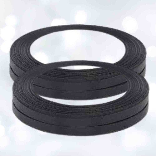 Black Satin Ribbon 1/4 Inch (12roll)