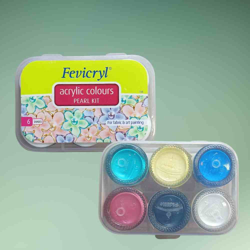 Fevicryl Acrylic Colours Pearl Kit (1set)