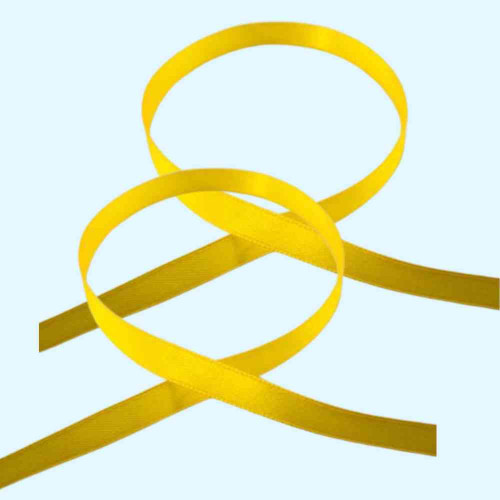 Yellow Satin Ribbon 1/4 Inch (12roll)