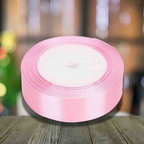 Pink Satin Ribbon 1/4 Inch (1roll)