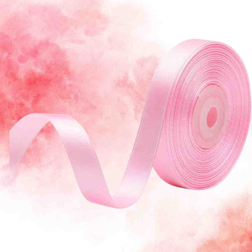 Pink Satin Ribbon 1/4 Inch (1roll)