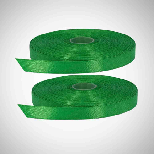 Green Satin Ribbon 1/4 Inch (12roll)