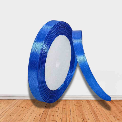 Blue Satin Ribbon 1/4 Inch (1roll)