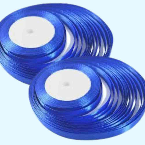 Blue Satin Ribbon 1/4 Inch (12roll)