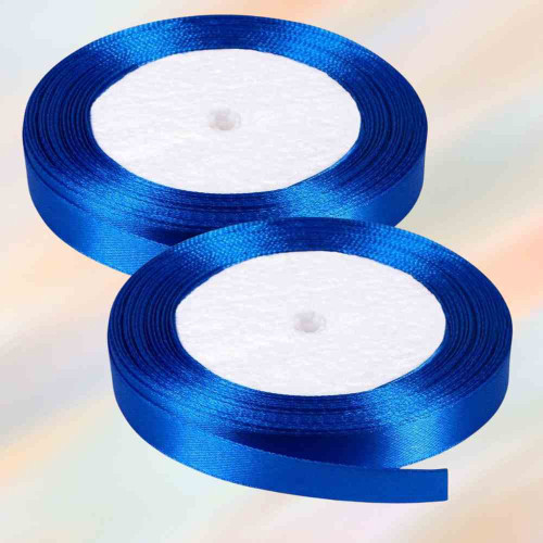 Blue Satin Ribbon 1/4 Inch (12roll)