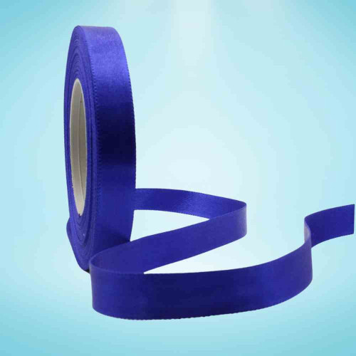 Blue Satin Ribbon 1/4 Inch (12roll)