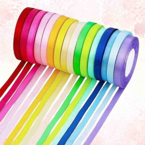 Colorful Satin Ribbon 1/4 Inch (1roll)