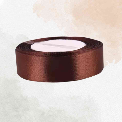 Brown Satin Ribbon 1.5cm (1roll)