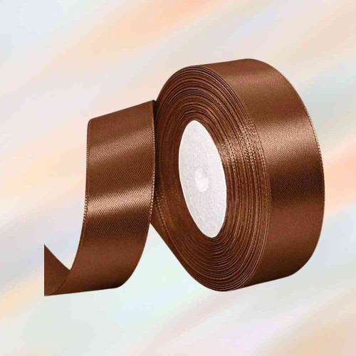 Brown Satin Ribbon 1.5cm (1roll)