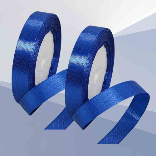 Blue Satin Ribbon 1.5cm (12roll)