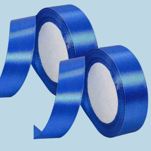 Blue Satin Ribbon 1.5cm (12roll)