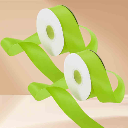 Green Satin Ribbon 1.5cm (12roll)