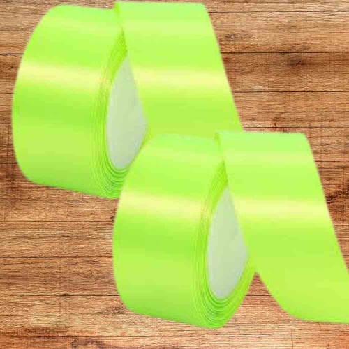 Green Satin Ribbon 1.5cm (12roll)