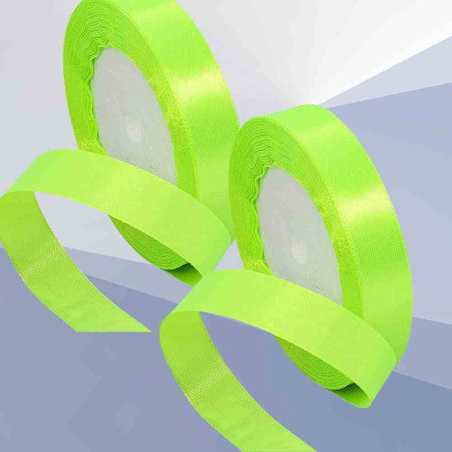 Green Satin Ribbon 1.5cm (12roll)