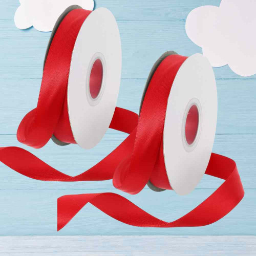 Red Satin Ribbon 1.5cm (12roll)