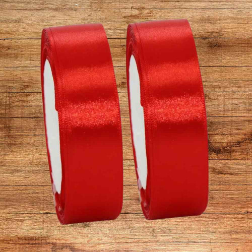 Red Satin Ribbon 1.5cm (12roll)