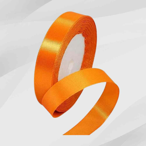 Orange Satin Ribbon 1.5cm (1roll)