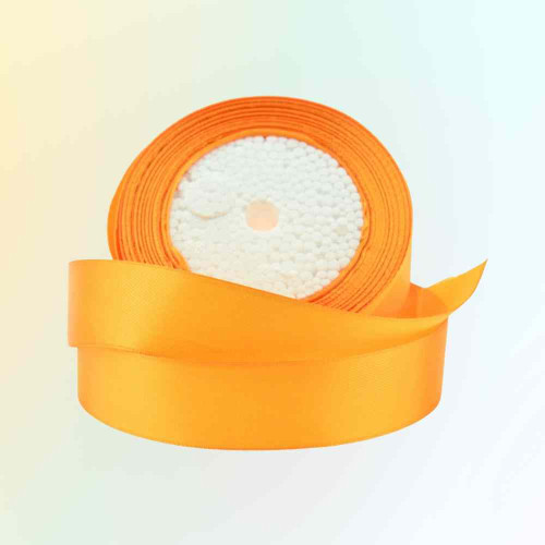 Orange Satin Ribbon 1.5cm (1roll)