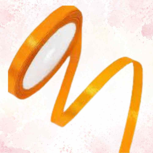 Orange Satin Ribbon 1.5cm (1roll)