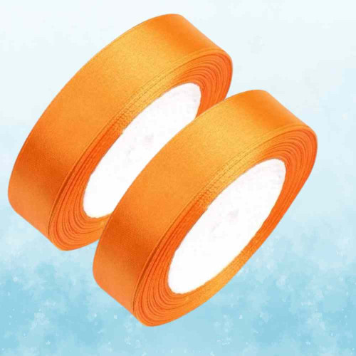 Orange Satin Ribbon 1.5cm (12roll)