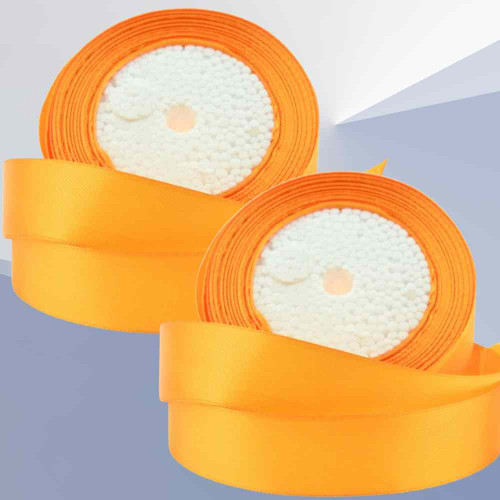 Orange Satin Ribbon 1.5cm (12roll)