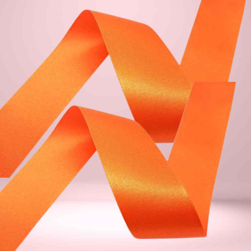 Orange Satin Ribbon 1.5cm (12roll)