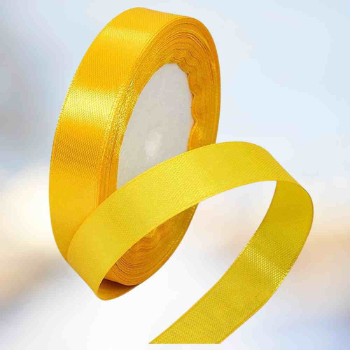 Yellow Satin Ribbon 1.5cm (1roll)