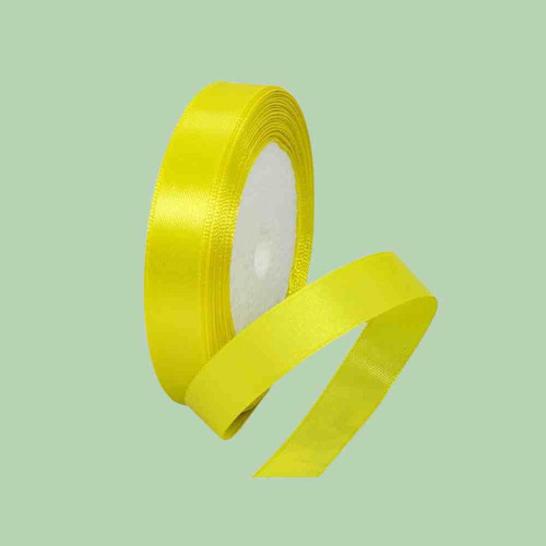 Yellow Satin Ribbon 1.5cm (1roll)