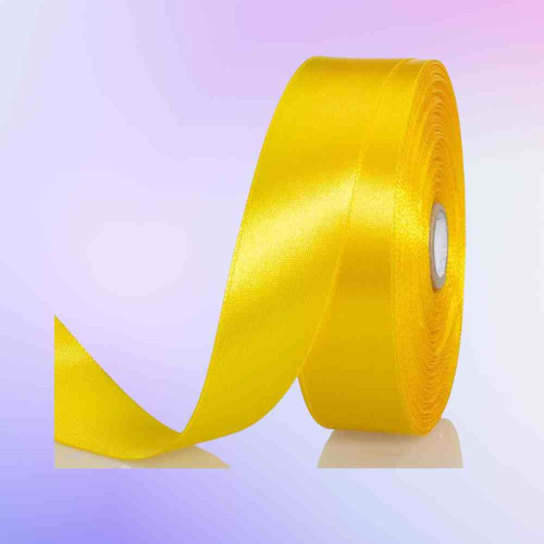 Yellow Satin Ribbon 1.5cm (1roll)